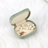New Arrival Small Pu Leather Ring Jewelry Storage Box Luxury Mini Portable Travel Jewelry Organizer Packaging Box with Zipper