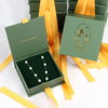 Satin Ribbon Paper Collapsible Necklace Jewelry Gift Box