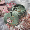 Embroidered Jewellery Packaging Velvet Flowers Gift Box