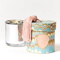 Custom Printed Cylindrical Candle Jar Packaging Box Tassel Decorative Candle Paper Set Gift Box With Logo Scented Candle Box