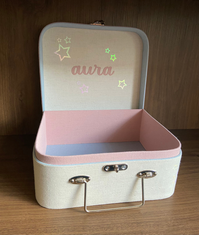 Portable Pink Travel Baby Suitcases Gift Box Set