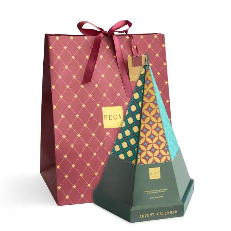 Christmas Tree Shaped Advent Calender Chocolate Candy Box