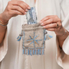 Hand-embroidered Tassel Pouch