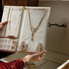 Metal Rivets Wooden Jewelry Packaging Set Box