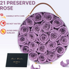 Preserved Rose Handle Gift Round Box