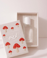 Customizable Handmade Perfume Boxes Square Top And Base Skin Care Set Boxes Fabric Embroidery Gift 30ml Luxury Perfume Box