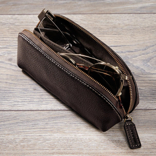 Zipper Leather Eyeglass Cases Manufacturers
