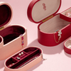 Double Layer Leather Jewelry Organizer Box