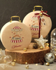 Vintage Round Suede Candle Jar Packaging Luxury Gold Handle Gift Card Display Case Christmas Embroidery Gift Trinket Jewelry Box
