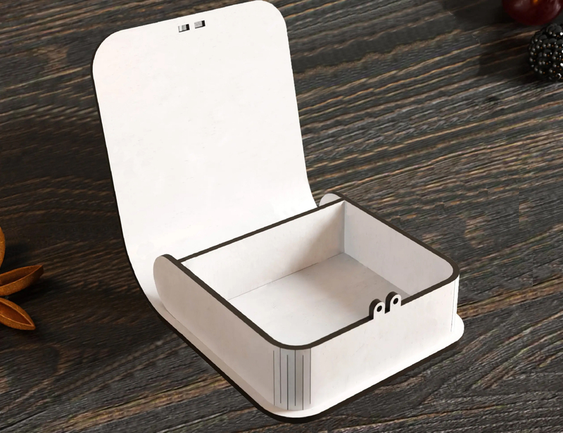 Book Shaped Box Jewelry Packaging Ring Custom Logo White Jewelry Boxes for Bracelet Earring Wooden Storage Boxes With Lock