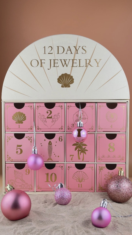  Advent Calendar Jewelry Pendant Storage Box Packaging