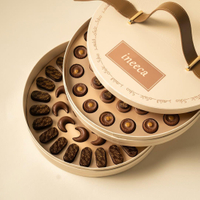 Double Layer Round Chocolate Handle Box