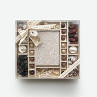 Custom Square Suede Food Box Candy Chocolate Covered Strawberry Sweet Acrylic Ramadan Gift Boxes Packaging Transparent Lid