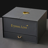 Double Door Paper Eternal Flower Jewelry Lipstick Gift Packaging Box Drawer for Factory