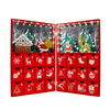 Luxury Paper Magnetic Closure Book Shape Chocolate Christmas Box Christmas 24 Days for Chocolate Candy Boxes Packaging
