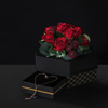 Popular Love Rotatable Clear Plastic PVC Heart And Hexagon Shape Necklace Jewelry Flower Gift Packaging Box with Drawer