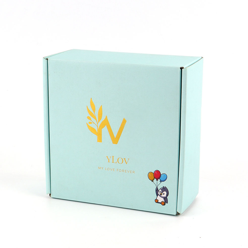 Customized Logo Corrugated Paper Mailer Shipping Clothing Packaging Gift Box Cardboard Postage Box for Baby Clothes