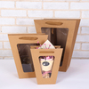 New Arrival Trapezoidal Transparent PVC Window Rose Flower Bouquet Decoration Carrier Packaging Bag Box with Handle