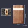 New Creative Custom Logo Magnet Adsorption Clamshell Portable Black Walnut Wooden Cigarette Case Packaging Box Factory