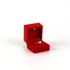 Custom Premium Hard Fliptop Velvet Jewelry Ring Box Jewellery Boxes Packaging with Hinge for Wedding Ceremony
