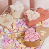 Luxury Custom Design Paper Diy Small Rose Flower Bouquet Chocolate Heart Gift Shipping Packaging Boxes for Valentine's Day
