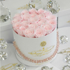 Wholesale White Round Flower Gift Boxes Custom Logo And Size Rose Flower Hat Packaging Box For Valentine's Day
