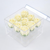 Customized Transparent Acrylic Valentine's Day Eternal Flower Storage Box Crystal Rose Flower Packaging Box