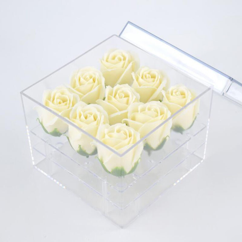 square acrylic flower box (5)