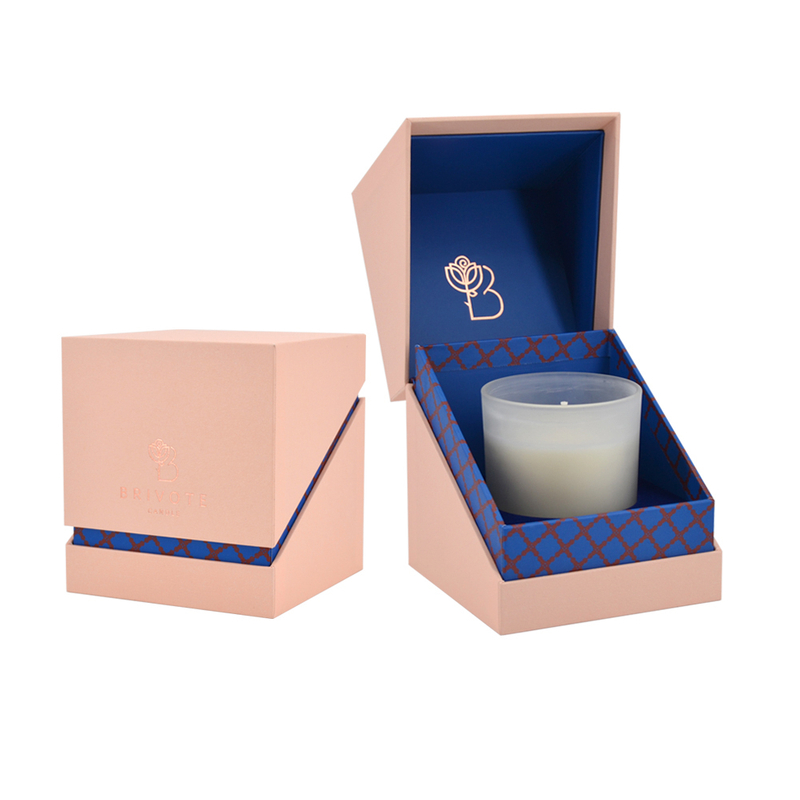 Custom Size Logo Candle Gift Box Packaging Luxury Gift Shipping Box Matte Custom Luxury Candle Packaging Boxes