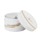 Luxury Customized Logo White Large Round Paper Rose Flower Candle Chocolate Cosmetic Gift Storage Packaging Box with Divider