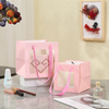 Creative Transparent Window Birthday Gift Kraft Packaging Bag Waterproof Flower Gift Packaging Tote Bag Factory Wholesale