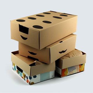 Custom Small Brown Kraft Paper Foldable Drawer Socks Underwear Bra Packaging Box Newborn Gift Set Box Baby Clothes Storage