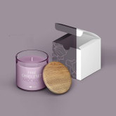 New Household 130g Fragrant Candles Shockproof Outer Paper Box Cosmetic Packaging Box Square Colored Kraft Paper Box