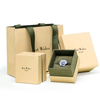 Small Fresh Square Paper Ring Necklace Jade Lid And Base Jewelry Gift Packaging Box Wholesale