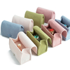 New Mini Portable Snap Closure Velvet Jewelry Bag Shape Wedding Earring Ring Packing Box with Foam Insert