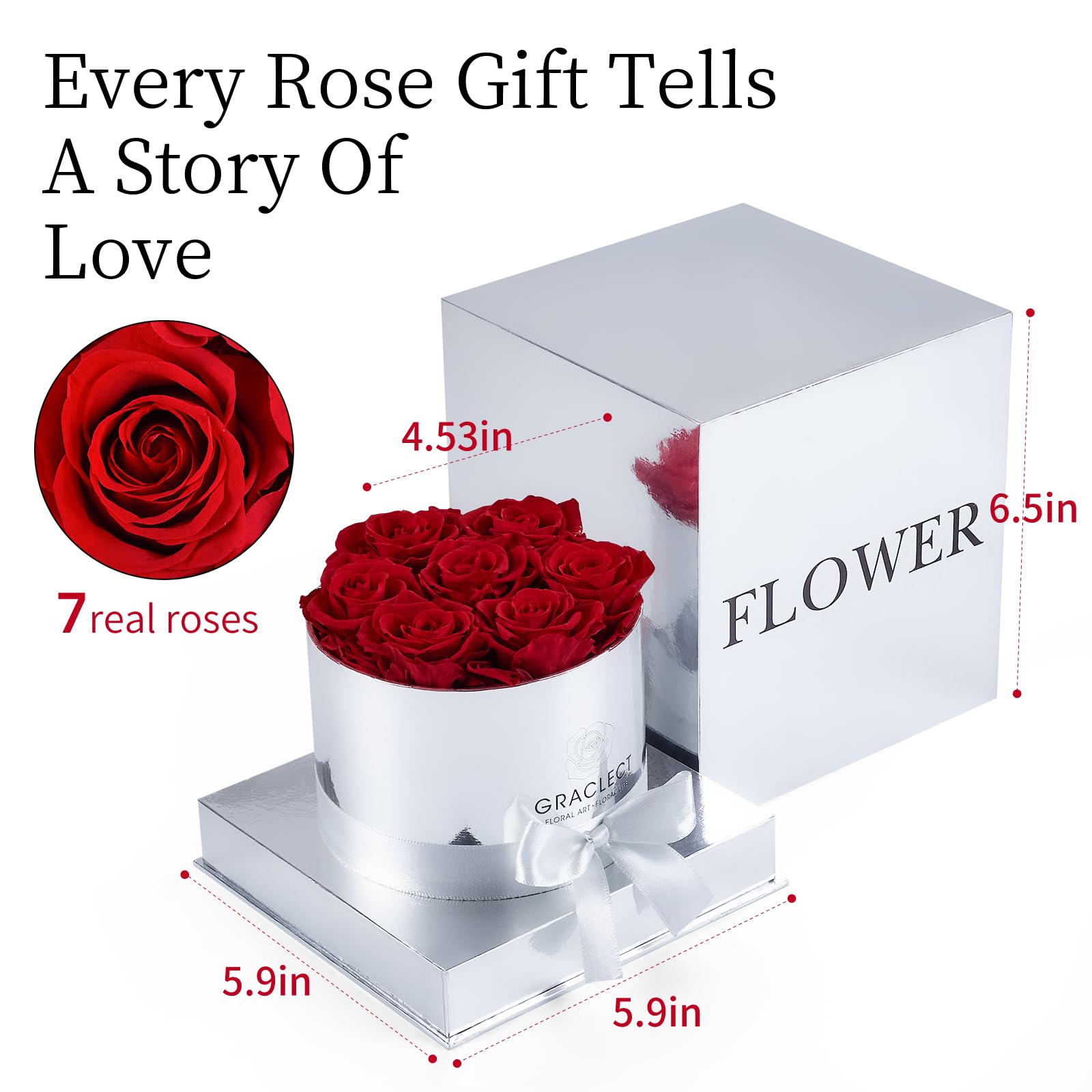 Wholesale Decoration Flower Natural Long Life Everlasting Immortal Forever Eternal Preserved Roses in Gift Box