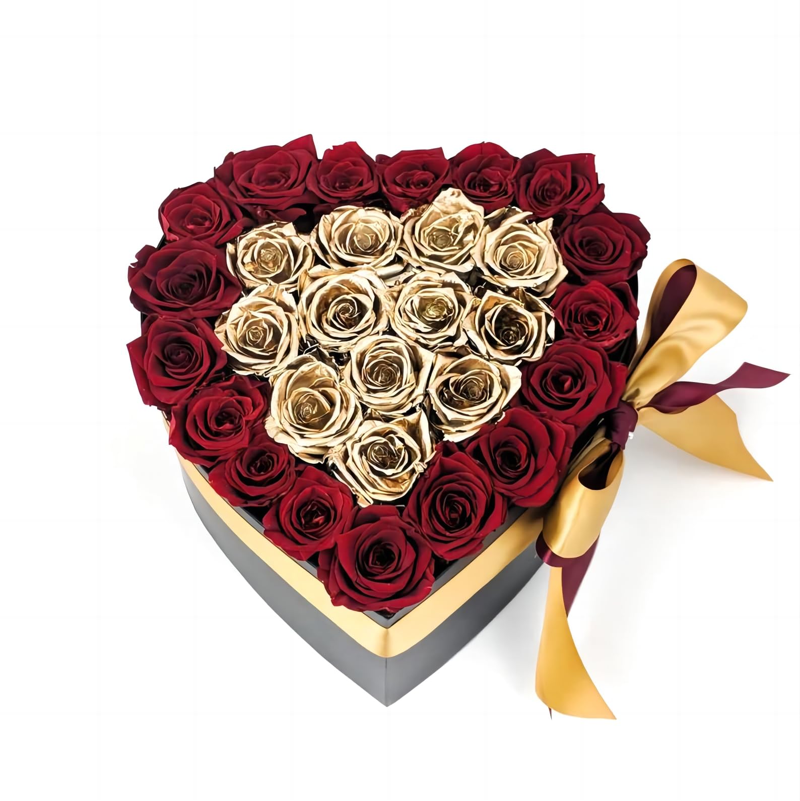 Valentine's Day Heart Floral Boxes Preserved Rose Flowers I Love You Rose Box Heart Shaped Boxes for Roses