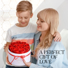 Custom Gift Floral Flower Bouquets Luxury Paperboard Packaging Round Boxes For Roses
