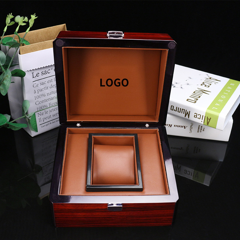 New Style Custom Luxury Packaging Watch Box Display Pu Leather Wooden Watch Gift Case for Travel Watch Boxes