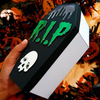 Halloween Scary Coffin Treat Boxes Custom Cardboard Packaging Large Coffin Shaped Spider Skeleton Hand Horror Candy Gift Box