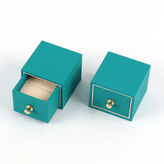 Custom Personal Logo Cute Necklace Bracelet Ring Drawer Paper Jewelry Box Recyclable Paper Jewelry Packaging Boxes Foam Insert