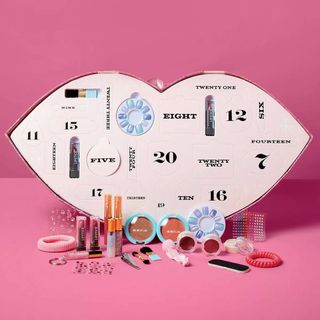 Cosmetic Advent Calendar Packaging Box Custom Perfect Christmas Themed Gift Eyeshadow Blush Makeup Sets Lipstick Cosmetics Box