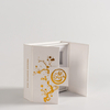 Luxury White Double Open Paper Cardboard Magnetic Closure Essence Oil Perfume Bottle Sample Gift Set Packaging Box with Insert