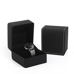 Custom Luxury Leather PU Watch Box Packaging Case Watch Boxes Factory Wholesale Gift Box for Watch with Logo Print