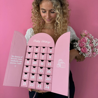 Double Open Handmade Romantic Valentine's Day Gift Box Packaging Cosmetic Jewelry Drawer Advent Calendar Empty Cardboard Box
