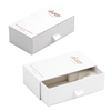 OEM Custom Logo Printing White Paper Drawer Style Cosmetic Box Cardboard Perfume Packaging Gift Box for Essential Oil Bottle