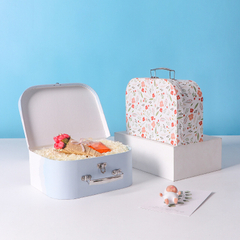 High End Cute Personalized Design Custom Paper Cardboard Suitcase Baby Clothes Toy Gift Packaging Box For Children Baby Products