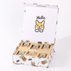 Wholesale Luxury Magnetic Closure Paper Pet Animation Badges Brooch Set Packaging Storage Box Coin Collection Box
