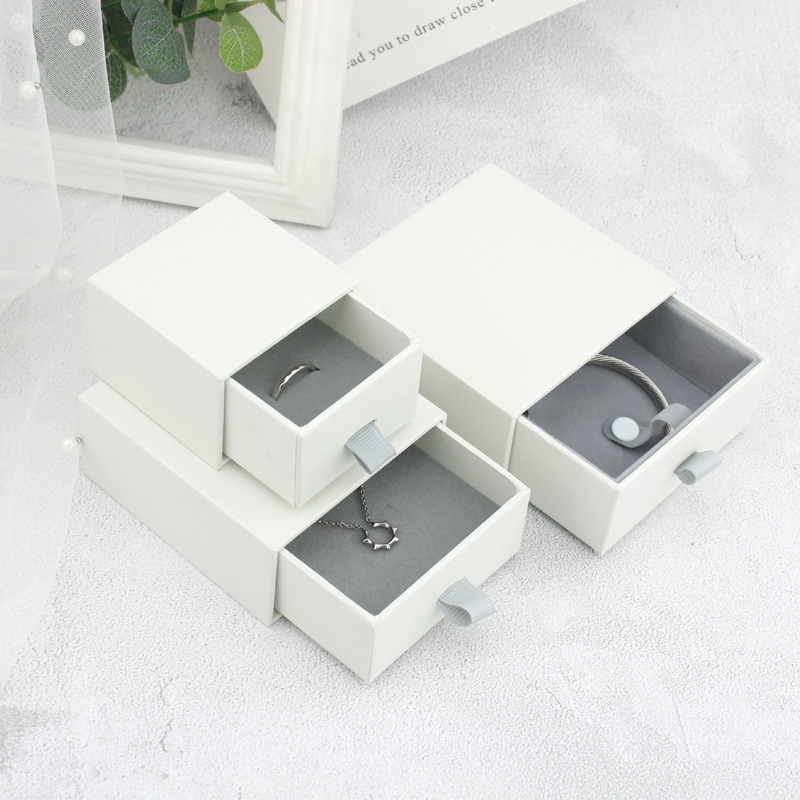 Wholesale Drawer Jewelry Box Custom Luxury Bracelet Earrings Necklace Ring Gift Jewellery Paper Packaging Jewelry Boxes
