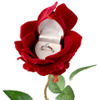 Unique Red Rose Shaped Wedding Ring Jewelry Display Packaging Gift Boxes for Necklace Earrings Ring Bracelets